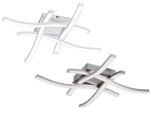 Plafoniere Led Trio Route 4 Bacchette. Prezzo per Pezzo.