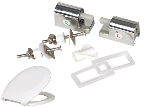 Cerniere ABS per sedili WC Brixo termoindurente Comfort. Prezzo per Coppia.