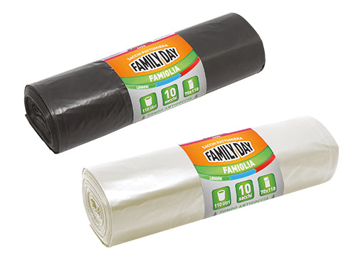 Buste pattumiera Brixo Family Day 70x110. Prezzo per Confezione.