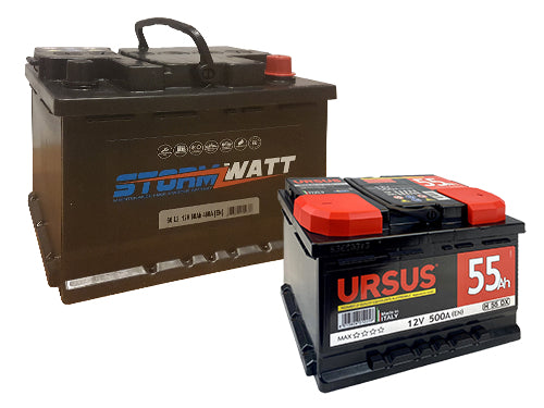 Batterie auto 12 Volt Stormwatt e Ursus. Prezzo per Pezzo.