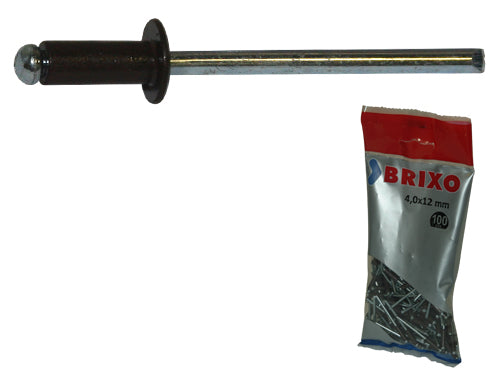 Rivetti Brixo Alluminio Testa di Moro blister 100 pz. Prezzo per Confezione.