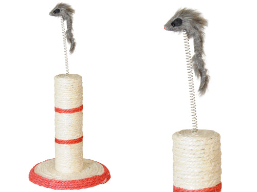 Tiragraffi colonna con topo per gatti Camon. Prezzo per Pezzo.