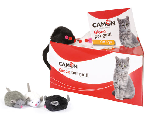 Giochi Topo mix color per gatti Camon. Prezzo per Pezzo.