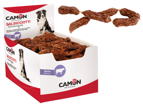 Salsicce manzo per cani Camon. Prezzo per Pezzo.