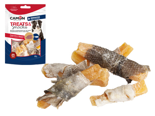 Snack Patate&Merluzzo per cani Camon. Prezzo per Confezione.