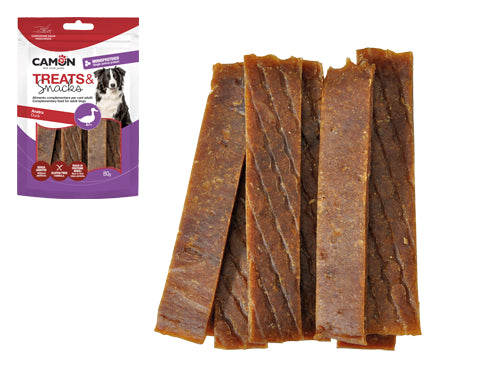 Snack Jerky per cani Camon. Prezzo per Confezione.