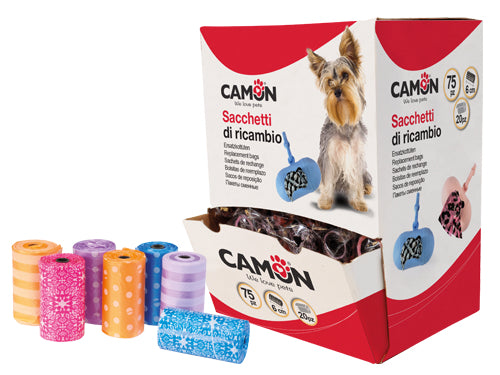 Sacchetti per cani Mix Color Camon. Prezzo per Pezzo.