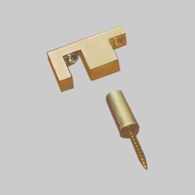 CRICCHETTO FERMAPORTE mm 20x10 - Ottone bronzato. Prezzo per Pezzo.