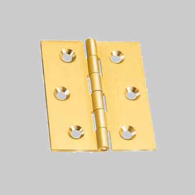 CERNIERA FRESATA PIANA mm 50x40 - Bronzato. Prezzo per Pezzo.