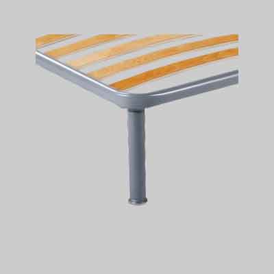 KIT PIEDI IN METALLO PER LETTI Ø mm 50 - h 400 mm - conf. 4 Pezzi. Prezzo per Confezione.