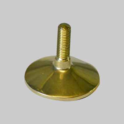 PIEDINO REGOLABILE OTTONE Ø mm 50 M10. Prezzo per Pezzo.