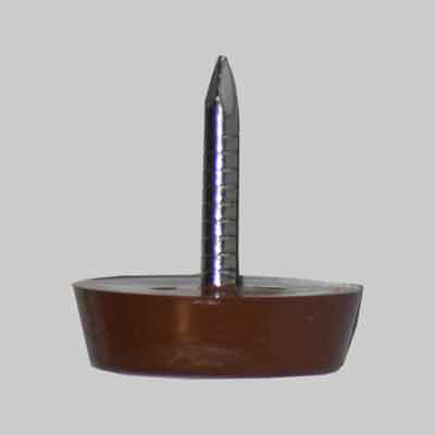 PIEDINO SOTTOSEDIA Ø mm 17 - Bianco. Prezzo per Pezzo.