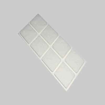 FELTRINI RETTANGOLARI mm 50x100 - Marrone - Blister 1 pezzo. Prezzo per Confezione.