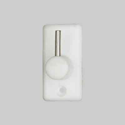 GANCIO PER BRIS-BRIS PLASTICA/ACCIAIO Noce. Prezzo per Pezzo.