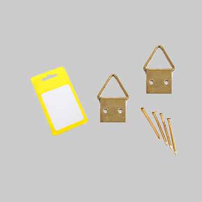 ATTACCAGLIE PER QUADRI SNODATE IN BLISTER n° 2 - 12 pezzi. Prezzo per Confezione.