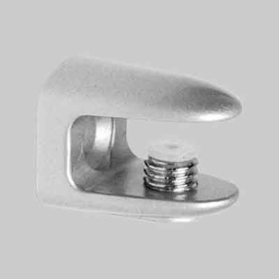 MENSOLINA REGGIVETRO A MORSETTO 'AZ80' Cromo Lucido. Prezzo per Pezzo.