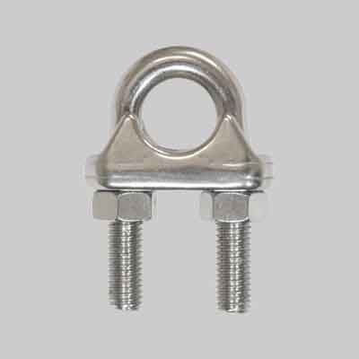 MORSETTO PER FUNI INOX mm 10. Prezzo per Pezzo.