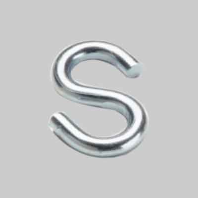GANCIO A 'S' Ø mm 4 - mm 39x22. Prezzo per Pezzo.