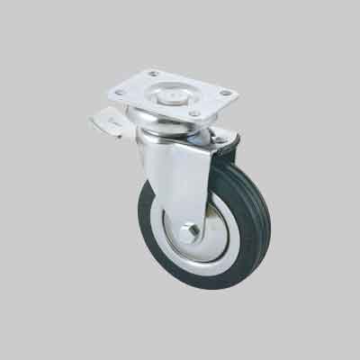 RUOTA ARREDAMENTO ART.155BIS AVO C/FRENO mm 80x20 - portata kg 70. Prezzo per Pezzo.