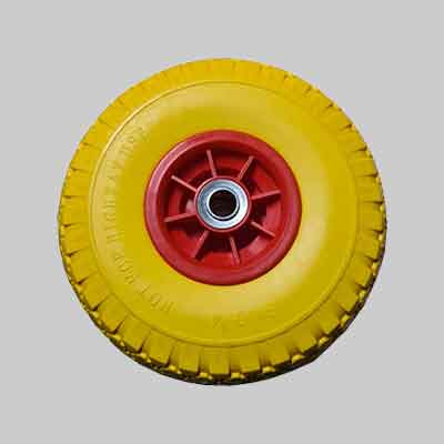 RUOTA IN POLIURETANO PER CARRELLI DISCO PLASTICO mm 260x85. Prezzo per Pezzo.