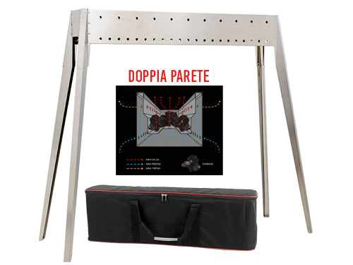 Barbecue per arrosticini Spiedo Grill inox El Gaucho Miami. Prezzo per Pezzo.