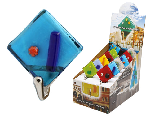 Ganci appenditutto adesivi vetro murano. Prezzo per Pezzo.