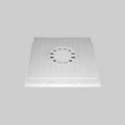 CHIUSINO CON SIFONE CENTRALE cm 30x30. Prezzo per Pezzo.