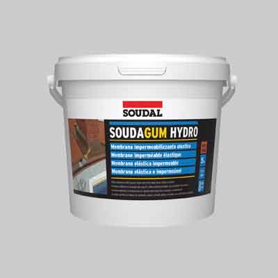MEMBRANA IMPERMEABILIZZANTE 'SOUDAGUM HYDRO' SOUDAL Kg 5 - Col. Bianco. Prezzo per Pezzo.