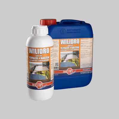 IMPERMEABILIZZANTE PER BALCONI E TERRAZZE 'WILIDRO' lt 1. Prezzo per Pezzo.