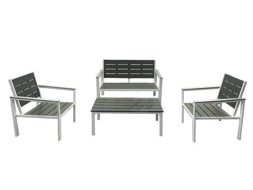 Set Metalwood Twilight divano tavolo e poltrone. Prezzo per Pezzo.