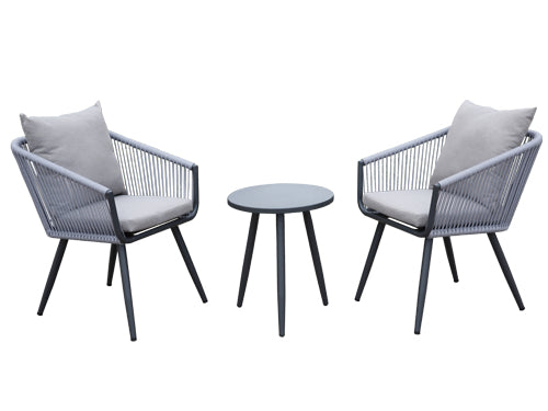 Set Bistrot You&Me tavolo e poltrone antracite. Prezzo per Pezzo.