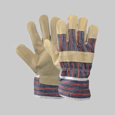 GUANTO CROSTA MAIALE/TELA Tg. 10. Prezzo per paio.