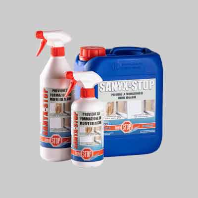 SANIFICANTE MUFFE E ALGHE 'SANYX-STOP' ml 500. Prezzo per Pezzo.