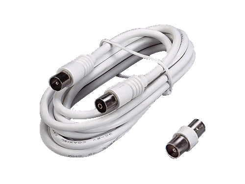 Prolunghe cavi TV con adattatore 5 mt. Prezzo per Pezzo.