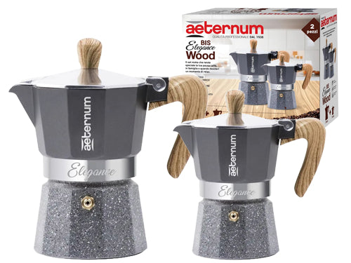 Caffettiere Aeternum Elegance Wood 1+3 Tazze. Prezzo per Pezzo.