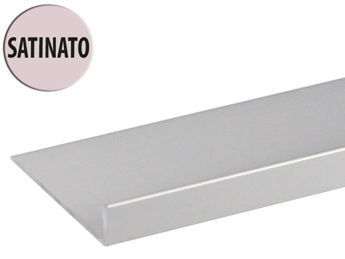 Profili Angolari a L alluminio satinato. Prezzo per Pezzo.