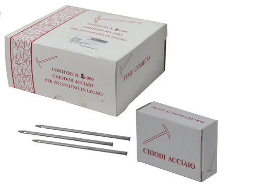 Chiodi acciaio per cornici 200 pz. Prezzo per Confezione.