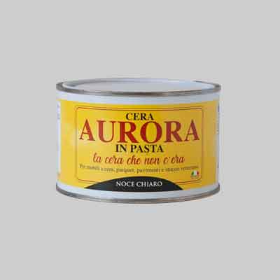 CERA IN PASTA PER LEGNO 'AURORA' 500 ml - Col. Bianca. Prezzo per Pezzo.