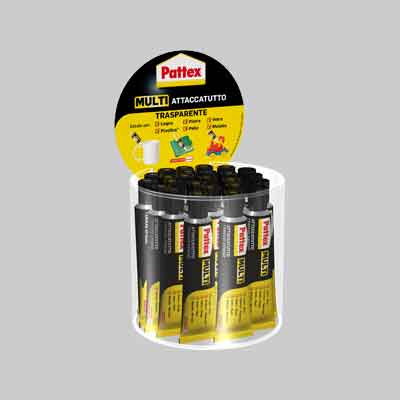 COLLA ATTACCATUTTO 'MULTI' PATTEX ml 20 - conf. 25 pezzi. Prezzo per Confezione.
