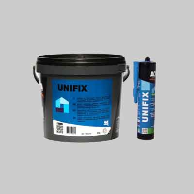 COLLA DI MONTAGGIO 'ADHESIVA UNIFIX' kg 6 in secchiello. Prezzo per Pezzo.