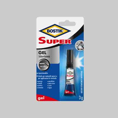 COLLA 'SUPER GEL INSTANTANEO' BOSTIK 3 gr. Prezzo per Pezzo.
