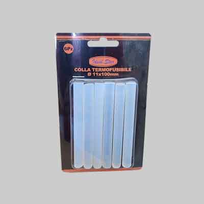 COLLA TERMOFUSIBILE IDEAL STAR Ø 11 x mm 100 Blister 6 pezzi. Prezzo per Pezzo.