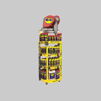 ESPOSITORE DA TERRA 'UNIVERSAL + SPECIALIST' WD-40 VUOTO 165 Posti. Prezzo per Pezzo.