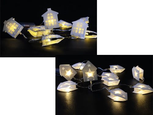 Cassette 10 luci Led a batteria per interno. Prezzo per Pezzo.