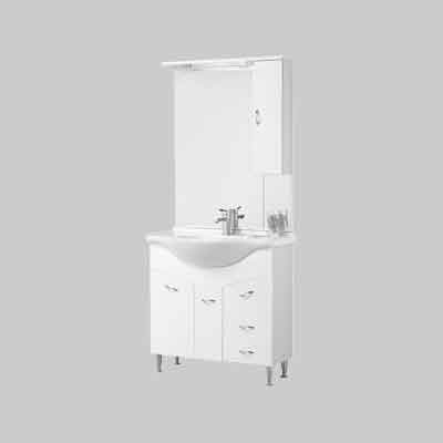 DEBORA 85 Specchio con pensile dx cm 81x104h. Prezzo per Pezzo.