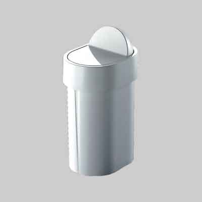PORTARIFIUTI 'JUNIOR' lt 4,80 - Colore bianco. Prezzo per Pezzo.