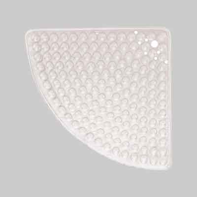 TAPPETO DOCCIA SEMICIRCOLARE cm 60x60 - Trasparente. Prezzo per Pezzo.