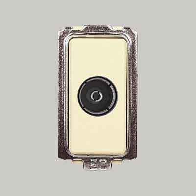 PRESA COASSIALE TV 'TONDO'' Connettore femmina Ø mm 9,5. Prezzo per Pezzo.