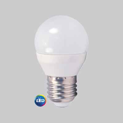 LAMPADA A LED MOD.'SFERA' E27 6W - 470Lm - 3000K. Prezzo per Pezzo.
