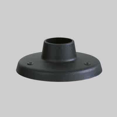 BASE PER PALO Ø mm 160 - Colore nero. Prezzo per Pezzo.